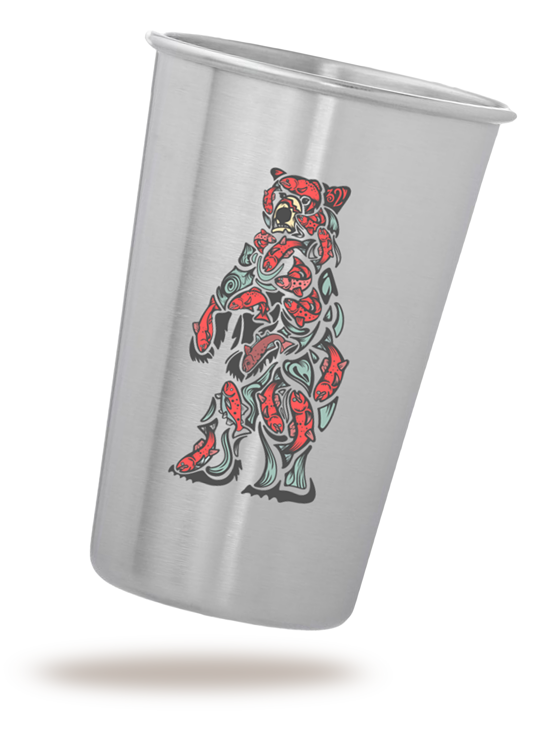 32 Chunk Stainless Steel Pint Cup