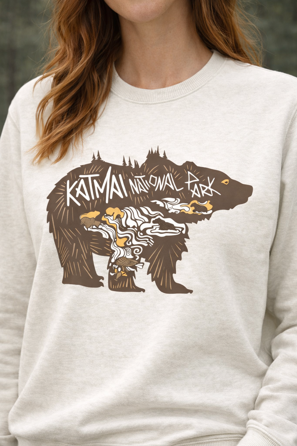 Katmai Bear Crewneck