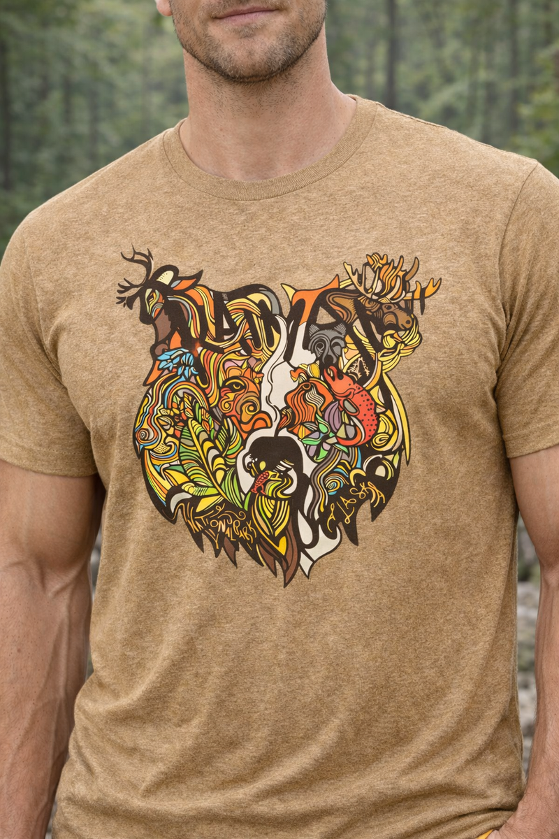 Katmai Wildlife Bear T-Shirt-4