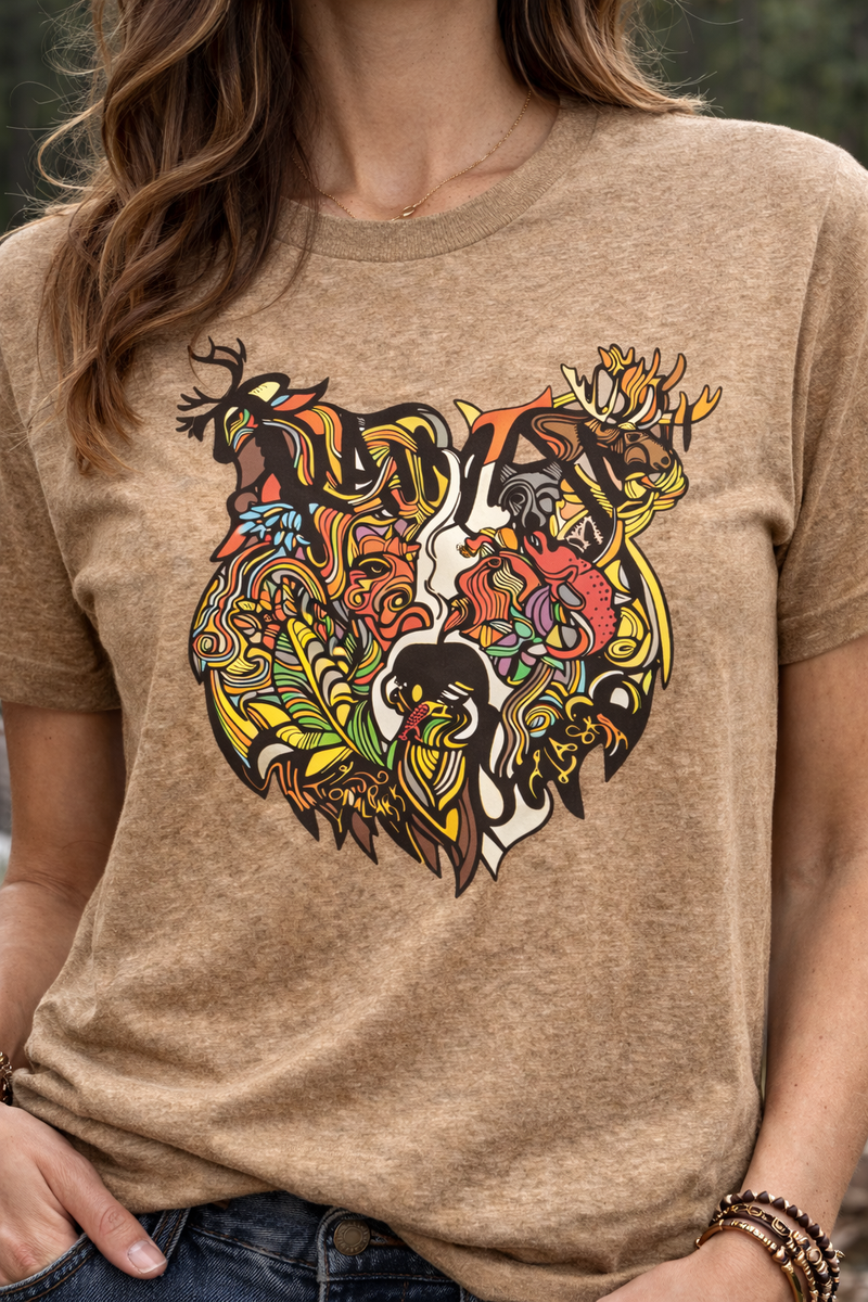 Katmai Wildlife Bear T-Shirt-5