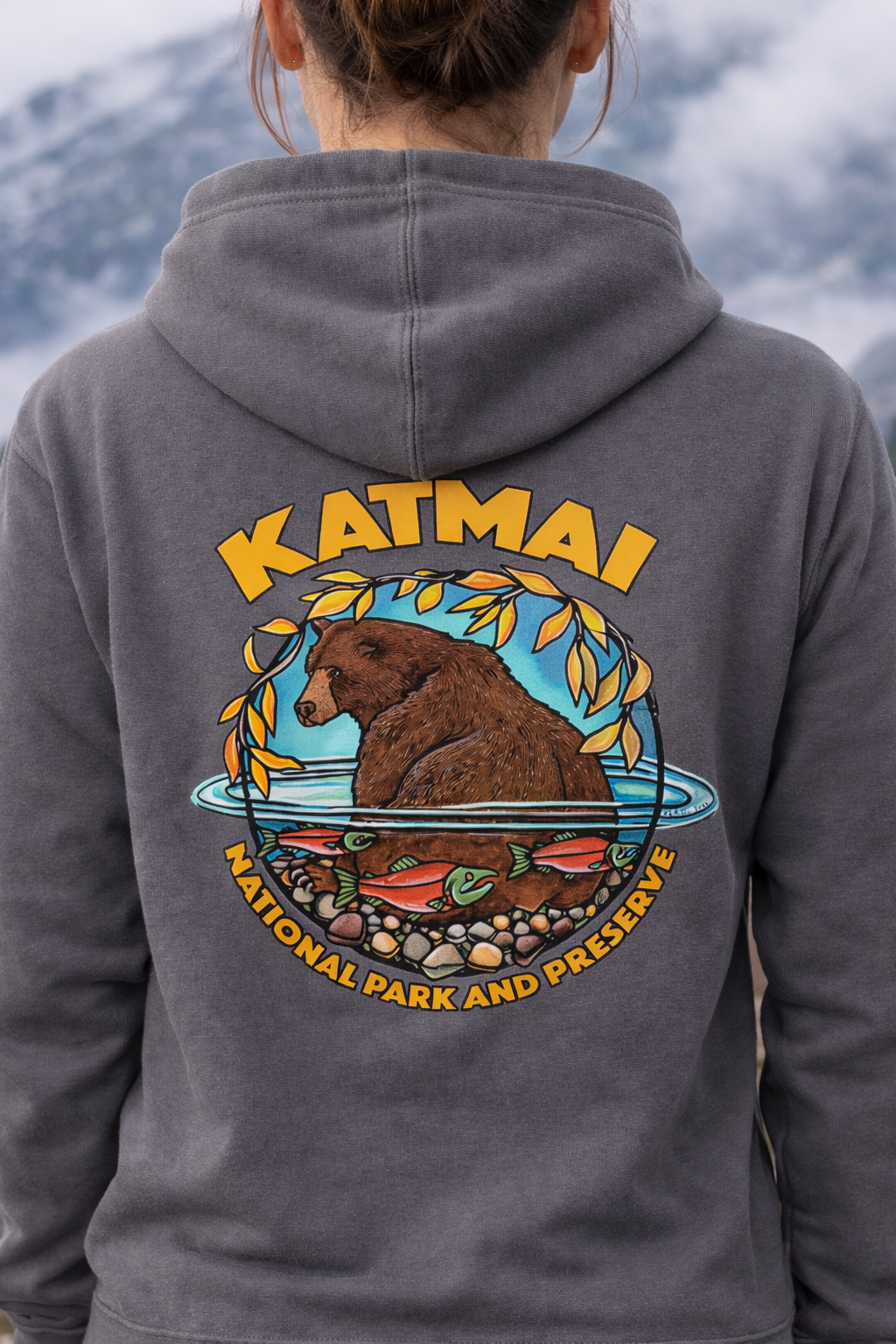 Katmai Fat Bear 747 Hoodie-4
