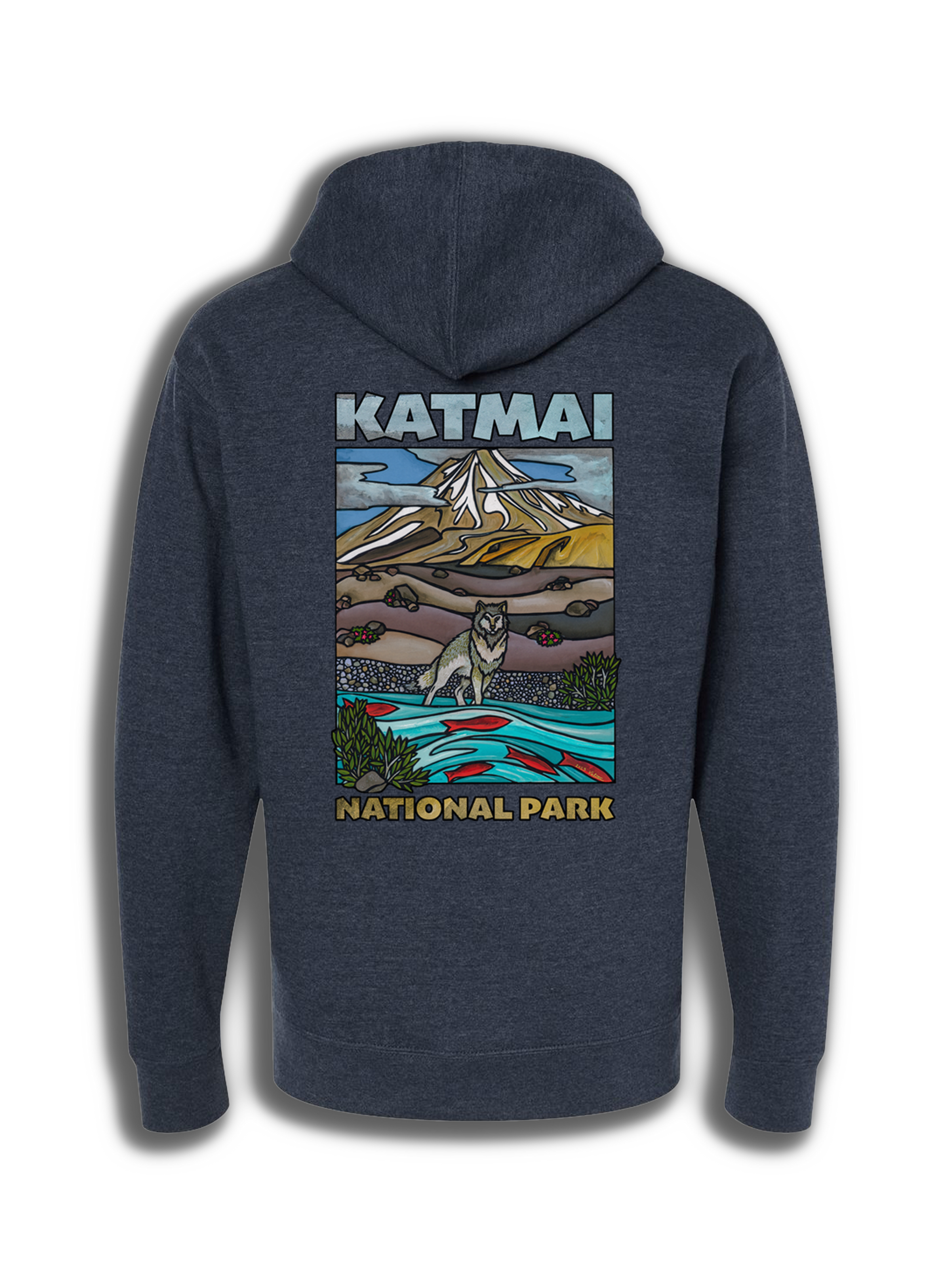 Katmai Valley Wolf Hoodie
