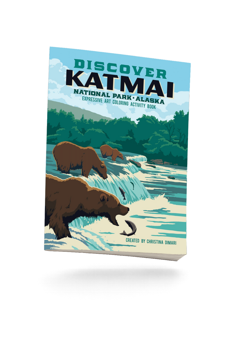 Discover Katmai National Park  Coloring Activity Book-2