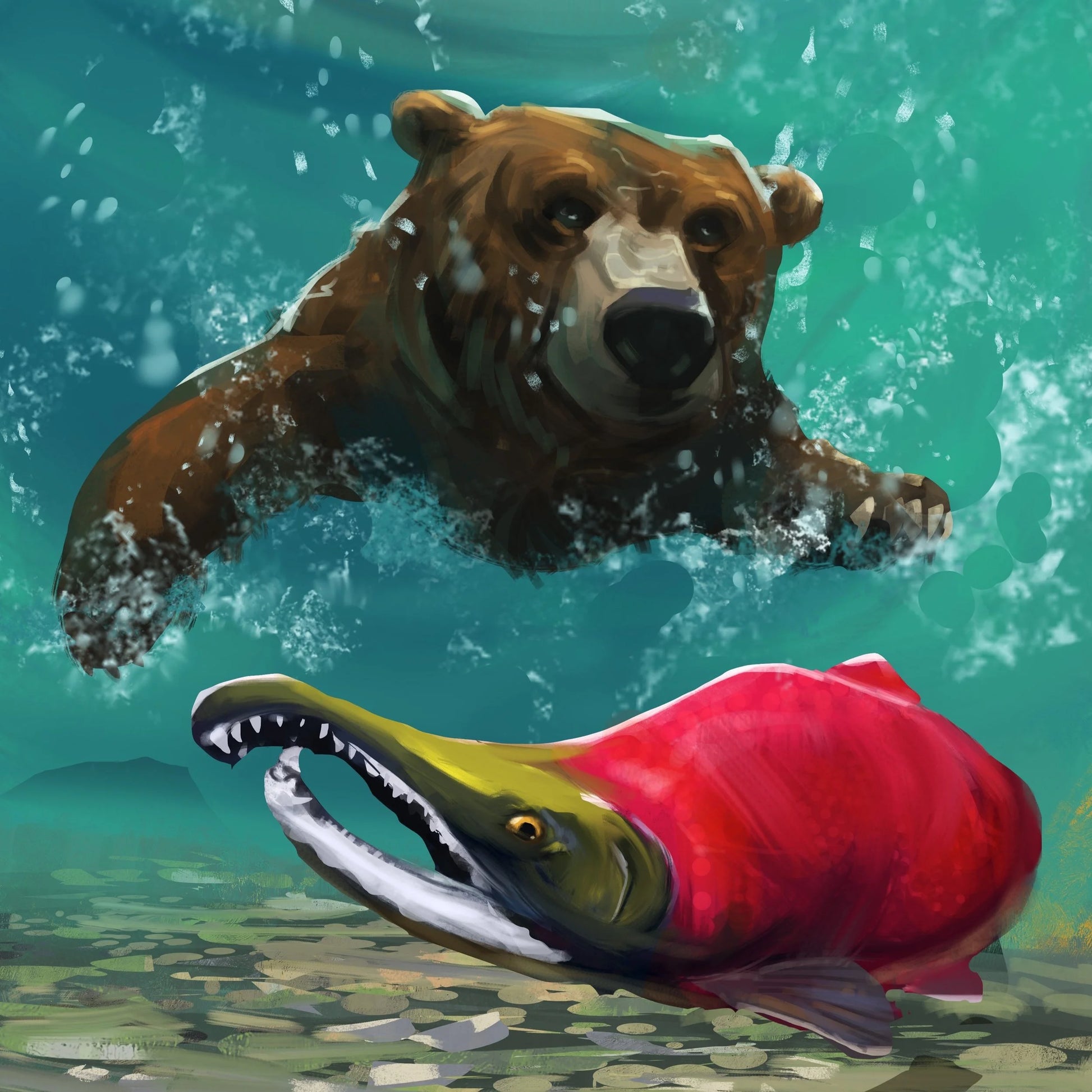 Katmai: The Bears Of Brooks River Board Game-6