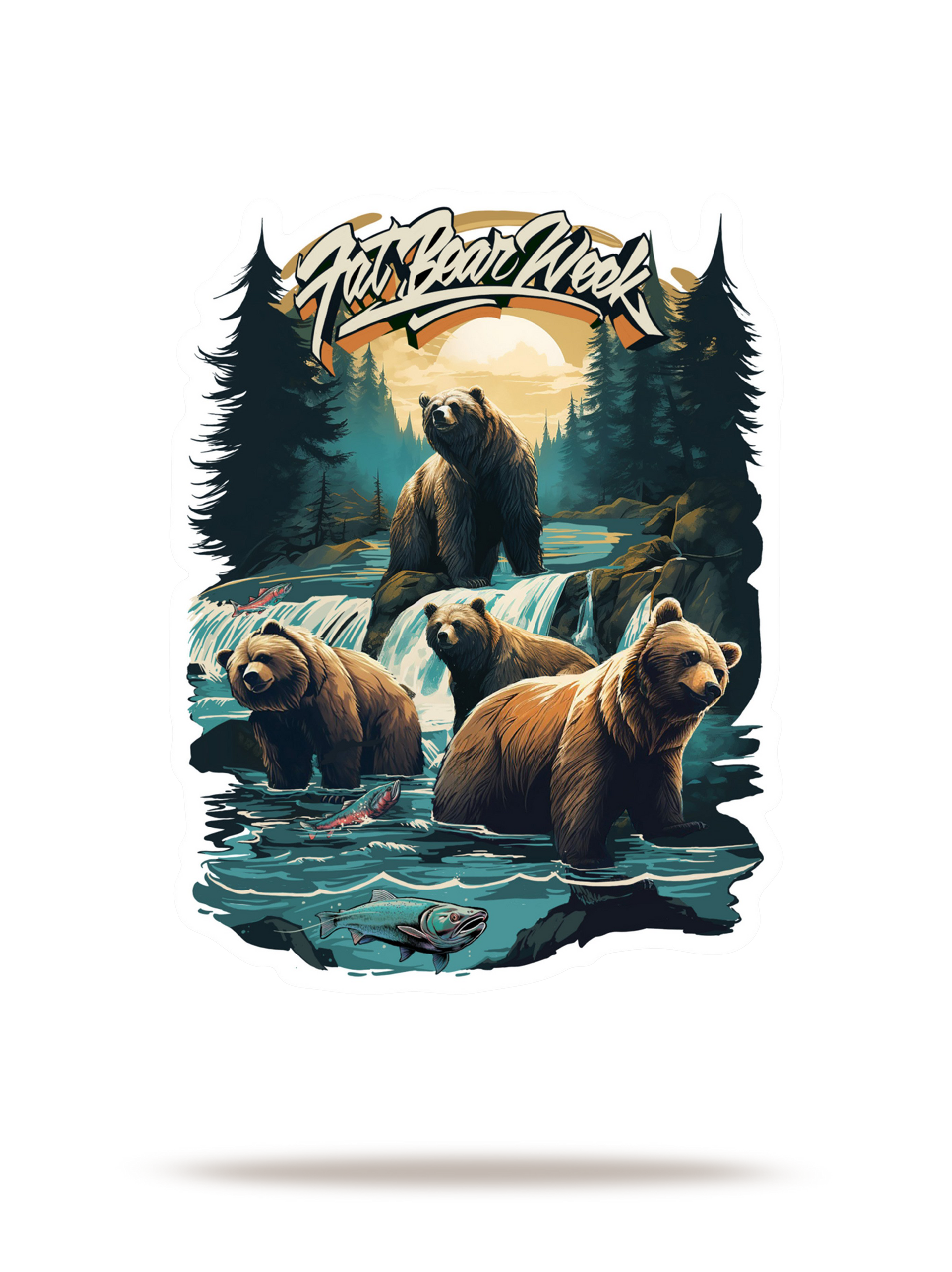 Noah Baker Fat Bear Week Sticker