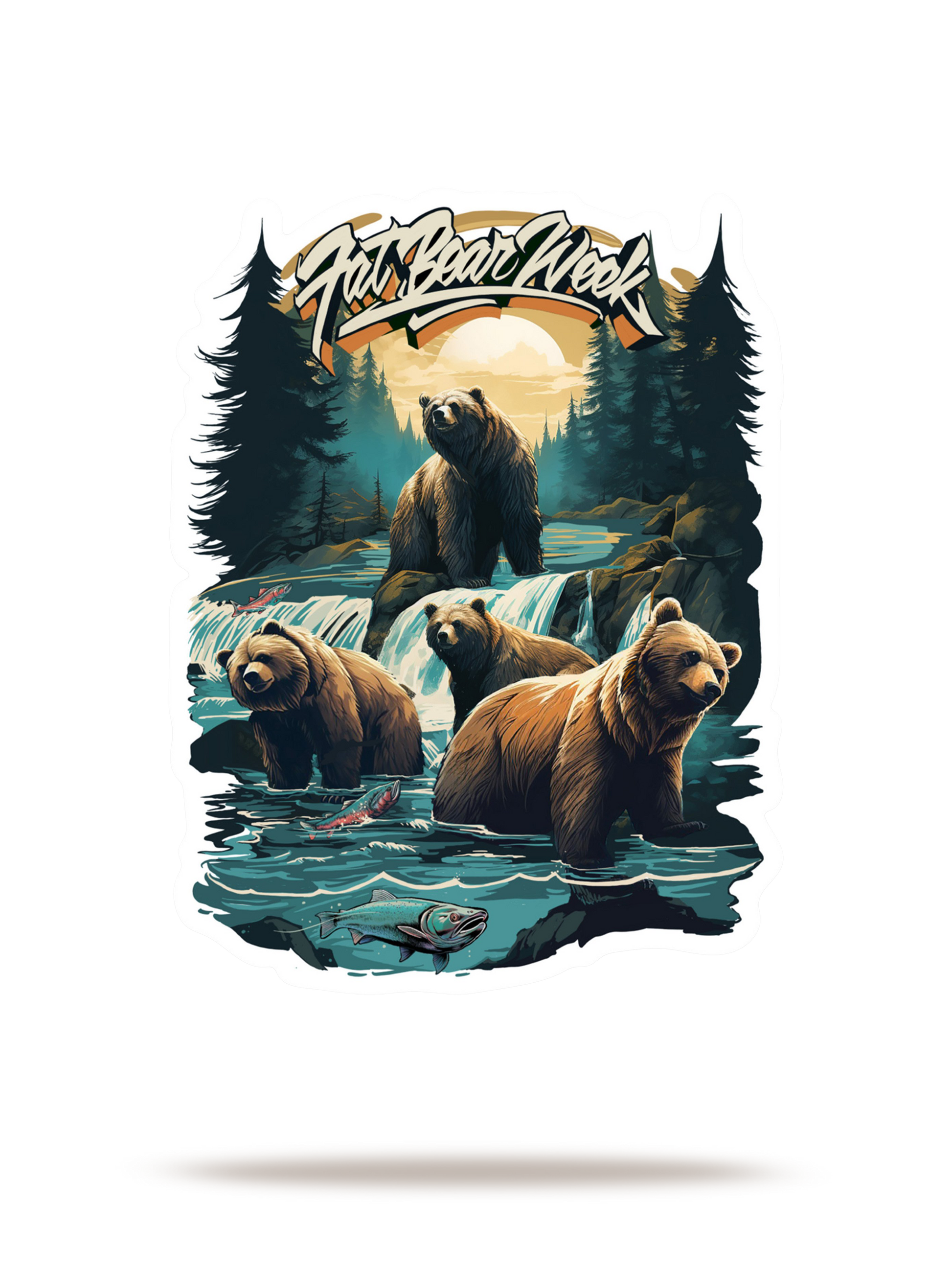 Noah Baker Fat Bear Week Sticker-1