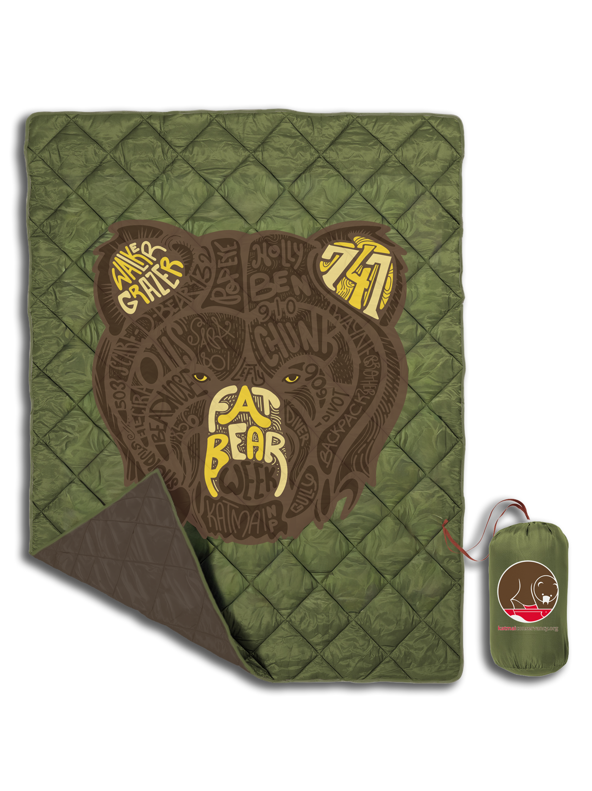 Katmai Legends Quilted Blanket-3