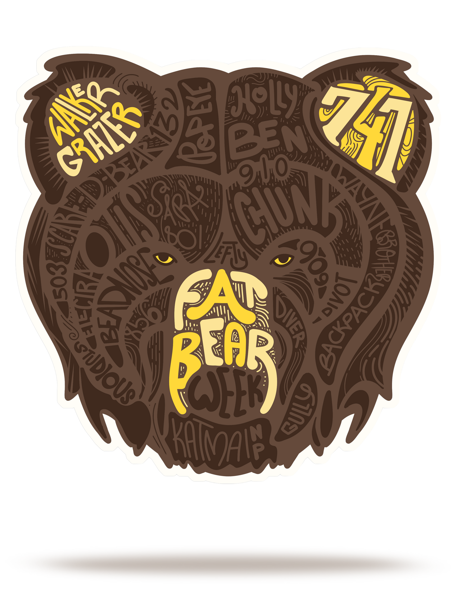 Fat Bear Legends Sticker