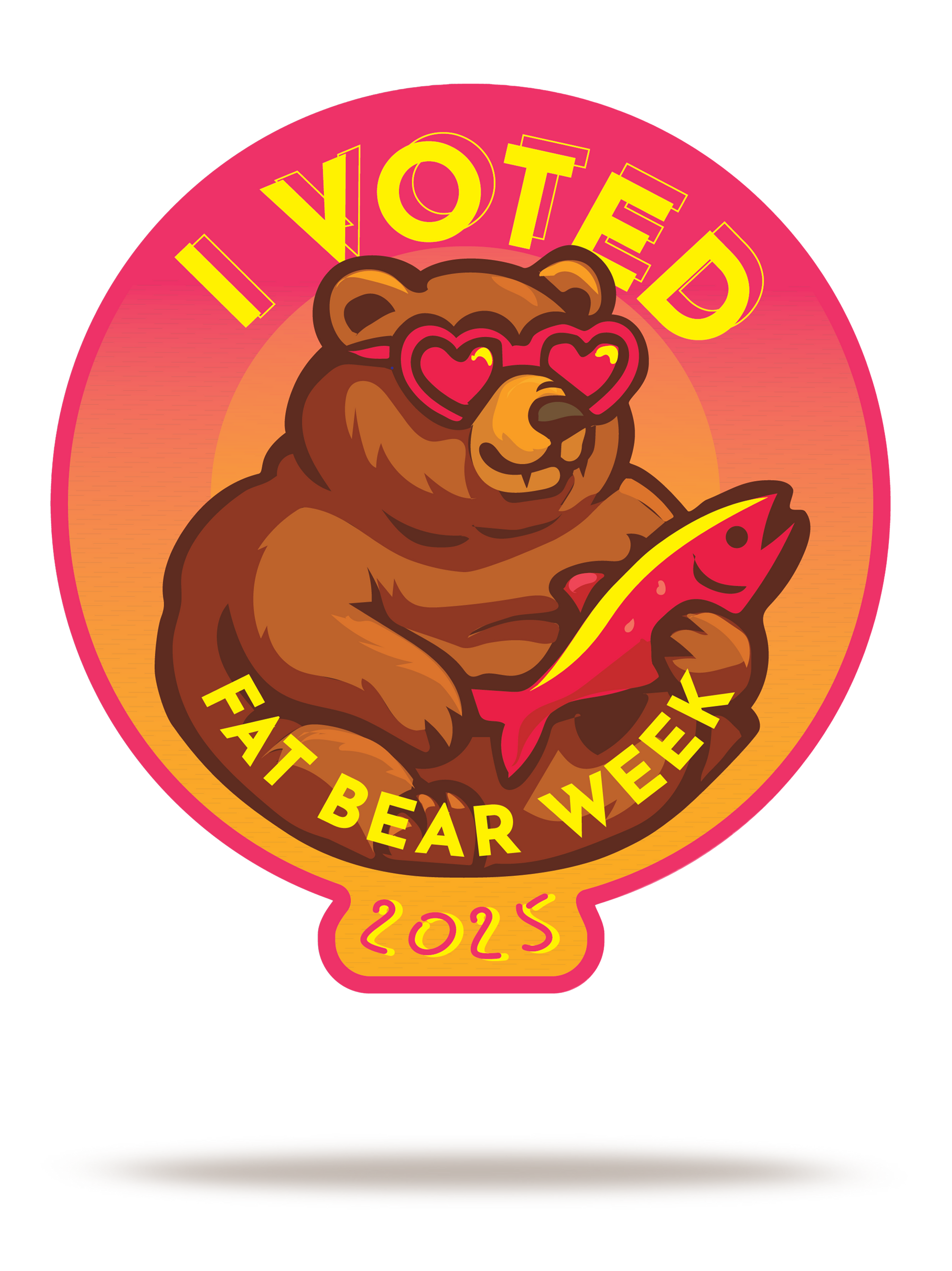 2025 Fat Bear Week I Voted Stickers-1