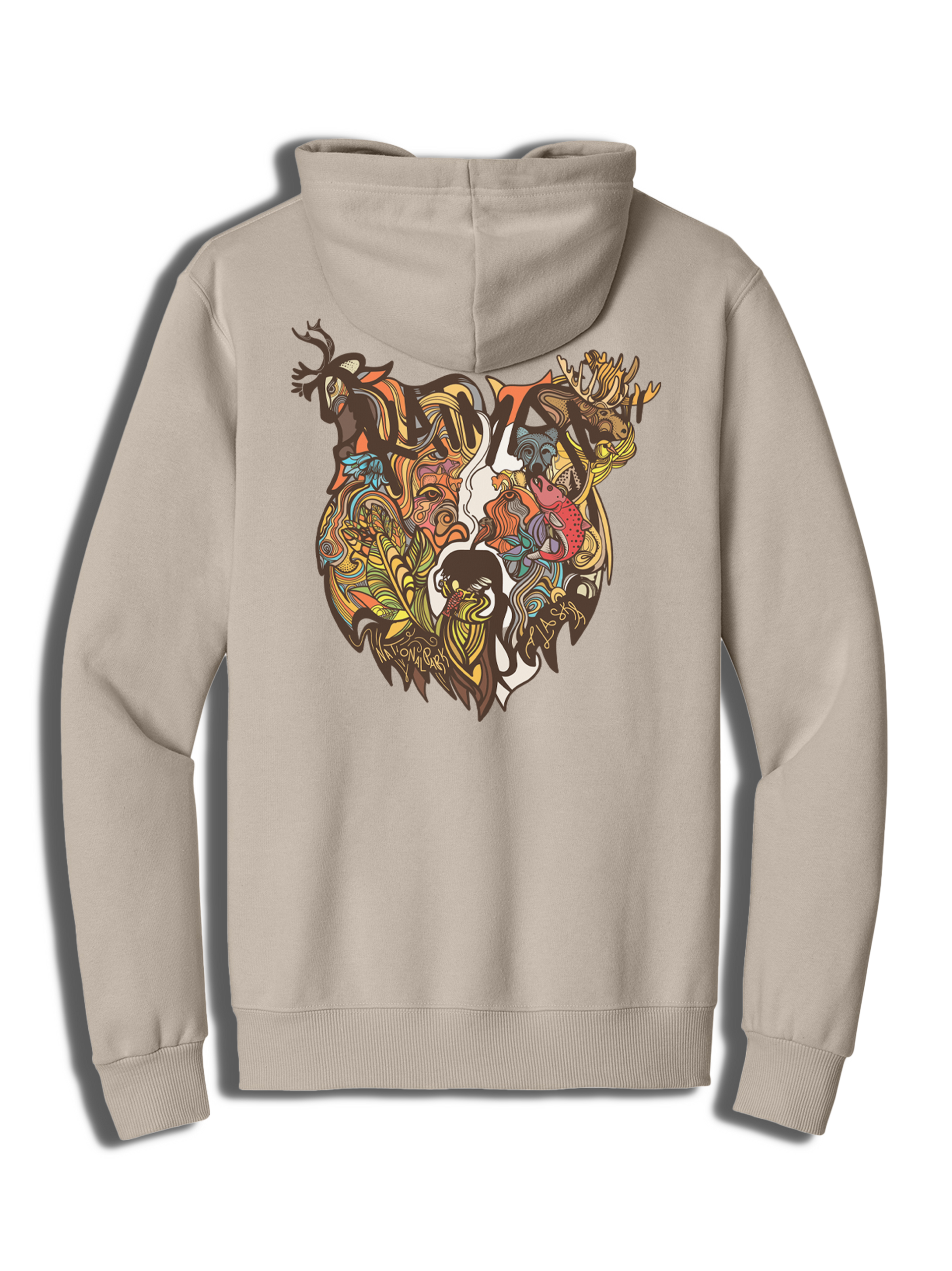 Katmai Wildlife Bear Hoodie