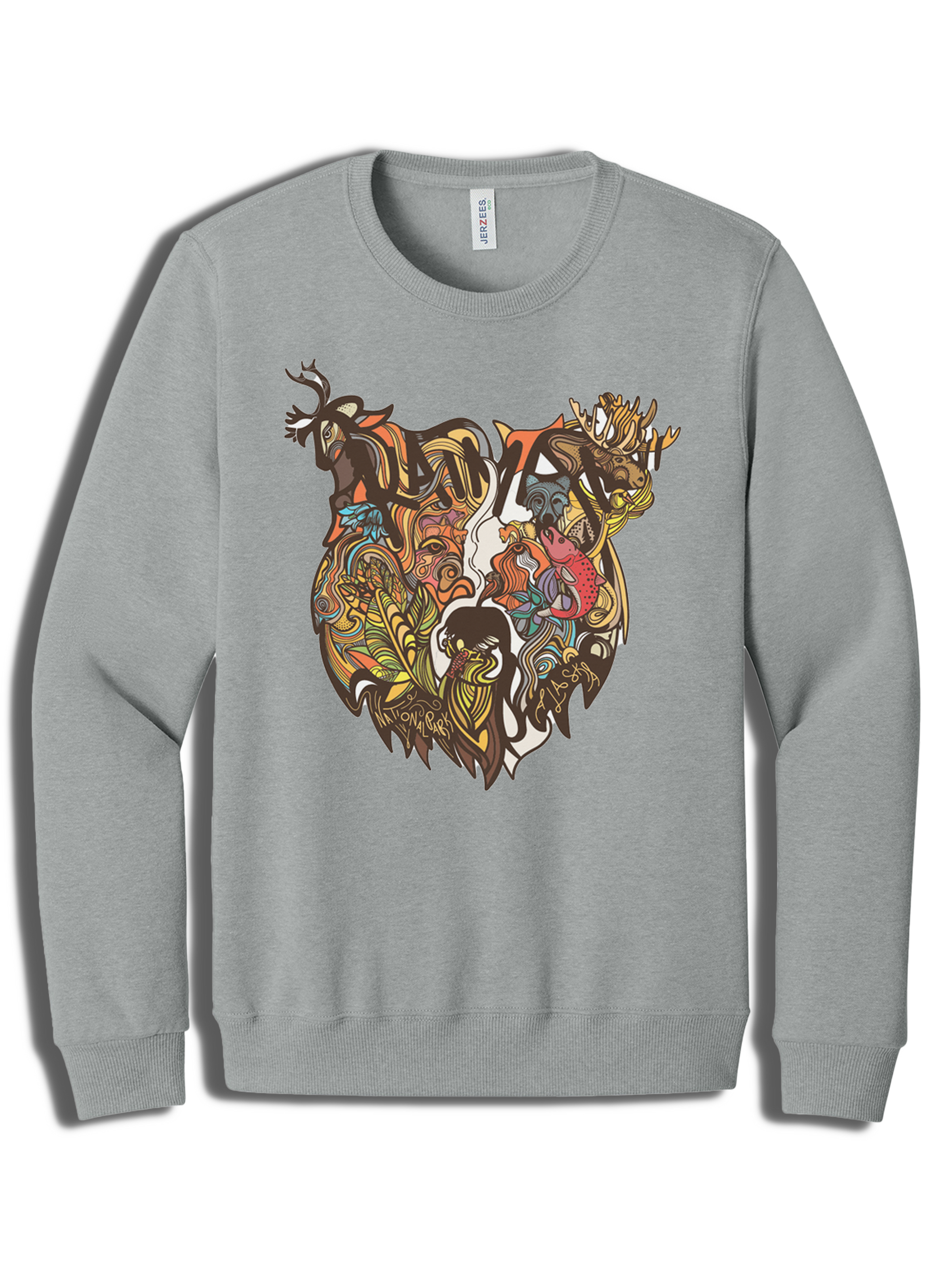 Katmai Wildlife Bear Crewneck-1