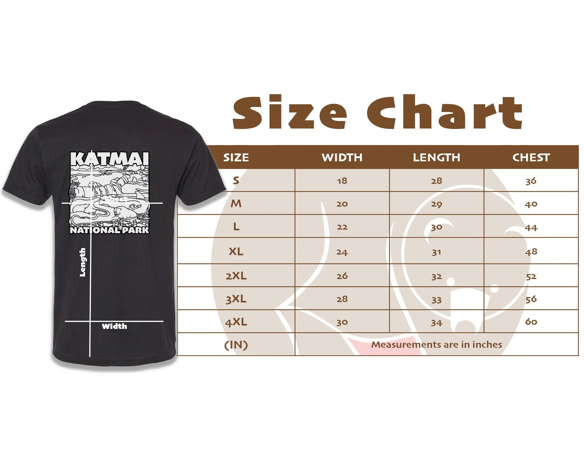 Katmai Brooks Falls Black T-shirt-3